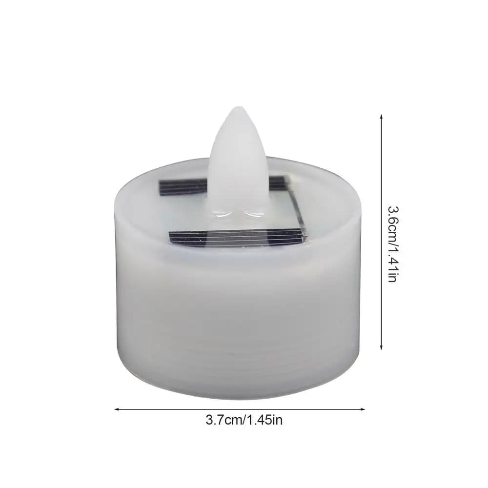 Lampe chauffe-plat solaire à LED, étanche, sans flamme, réutilisable, extérieur, fête, jardin, décor