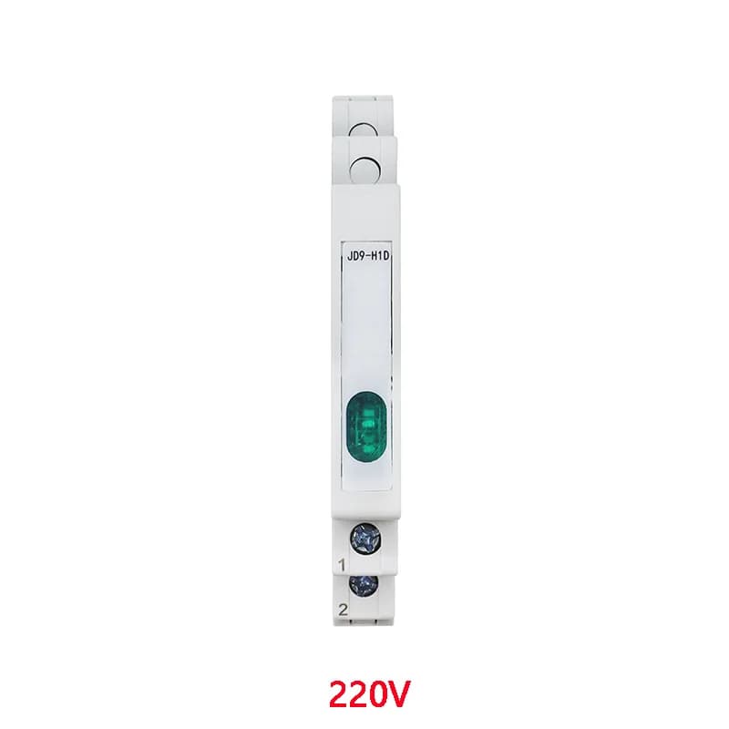 Voyant sur rail DIN, lampe modulaire, lampe de tourisme, lumière unique, 230V, AC, DC, JD9, 50Hz, 60