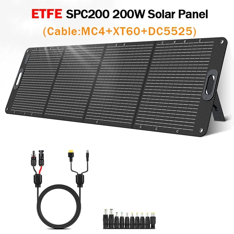 ETFE 200W panneaux solaires pliables cellule 20.5V panneau de charge solaire Portable Kit complet po