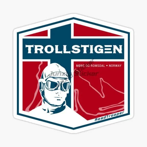 NORWAY TROLLSTIGEN NORWAY REINEBRINGEN NORWAY BEACH LOFOTEN ISLANDS Autocollants de voiture en vinyl