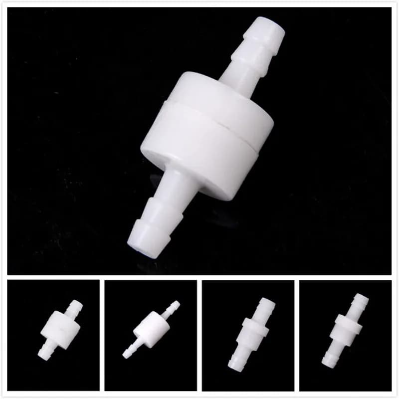 1 pièces blanc 4mm/6mm/8mm/10mm/12mm en plastique unidirectionnel clapet anti-retour en ligne carbur
