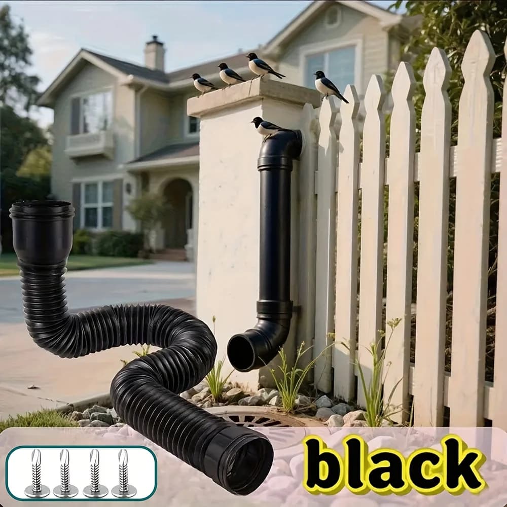 Extensions de gouttière de pluie rétractables avec vis pour le Drainage de l'eau de pluie pour la ma