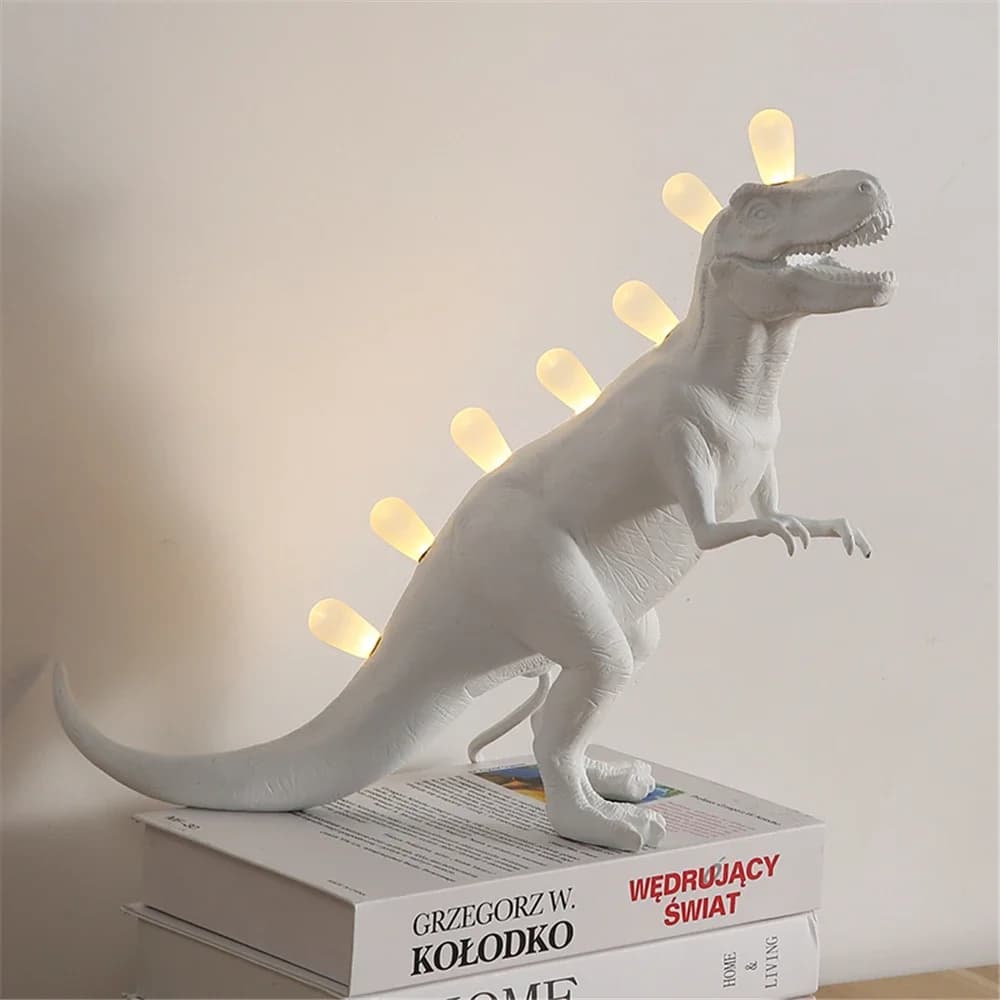 JURASSIC dinosaure lampes de Table pour chambre résine Brontosaurus t-rex Led lampe de bureau Lumina
