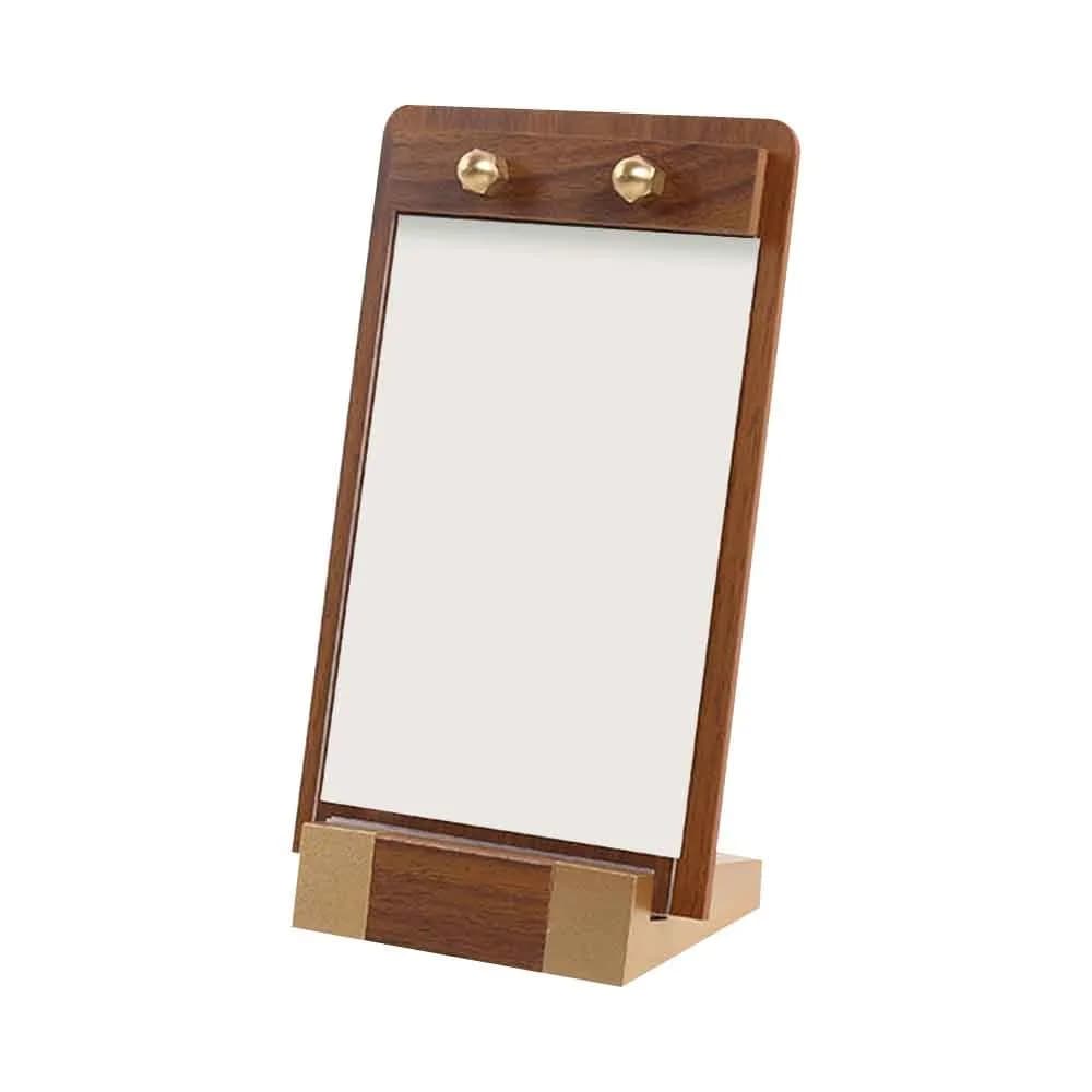 Panneau d'affichage de bureau A4/A5/A6, Base Stable marron, support Vertical pour Menu, panneau Tran