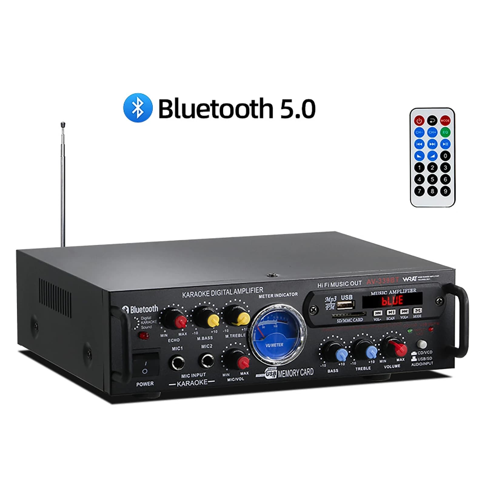 12V220V HiFi numérique Bluetooth amplifier canal Surround amplificateurs de son maison Plug-in voitu