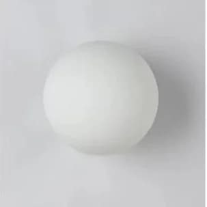 Lampe murale LED en forme de boule de verre blanc laiteux, luminaire de plafond nordique pour salon,