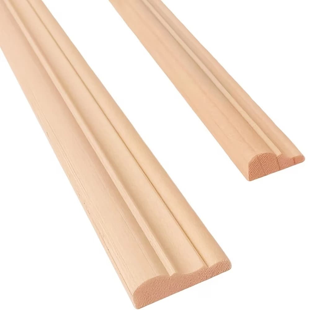 1/2/4/8 pièces 40cmX22mm Moulures en bois massif non finies peignables, bandes décoratives pour pann