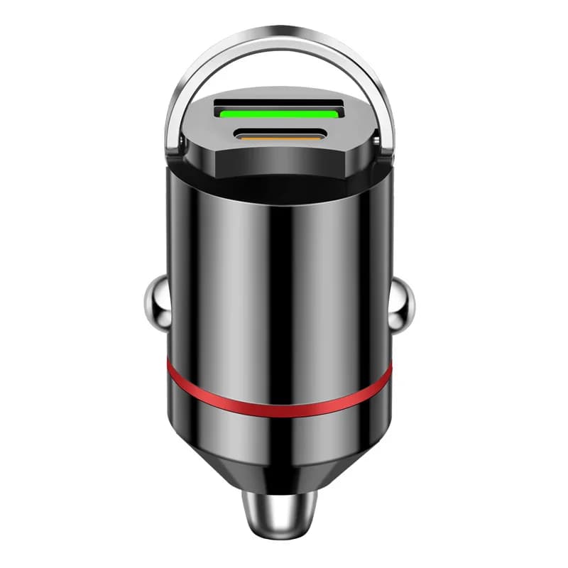 Mini chargeur de voiture 100W PD Type C, charge rapide pour iPhone 15 QC 3.0 Mini USB C, chargeur de