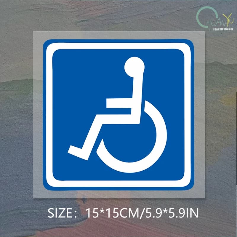 Autocollants de conduite de véhicules spéciaux pour personnes handicapées, panneaux de voiture sans 