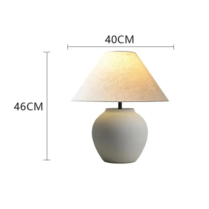 Upsala Ekeby lampe de Table rétro wabi sabi éclairage concepteur créatif minimaliste lampe en cérami