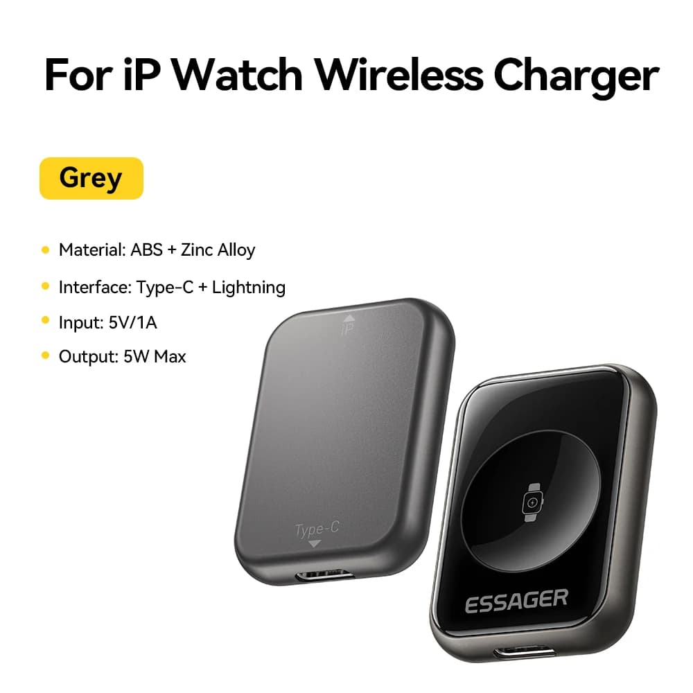 Essager chargeur de montre magnétique sans fil pour Apple Watch série S2-S11 série SE Ultra série 5W