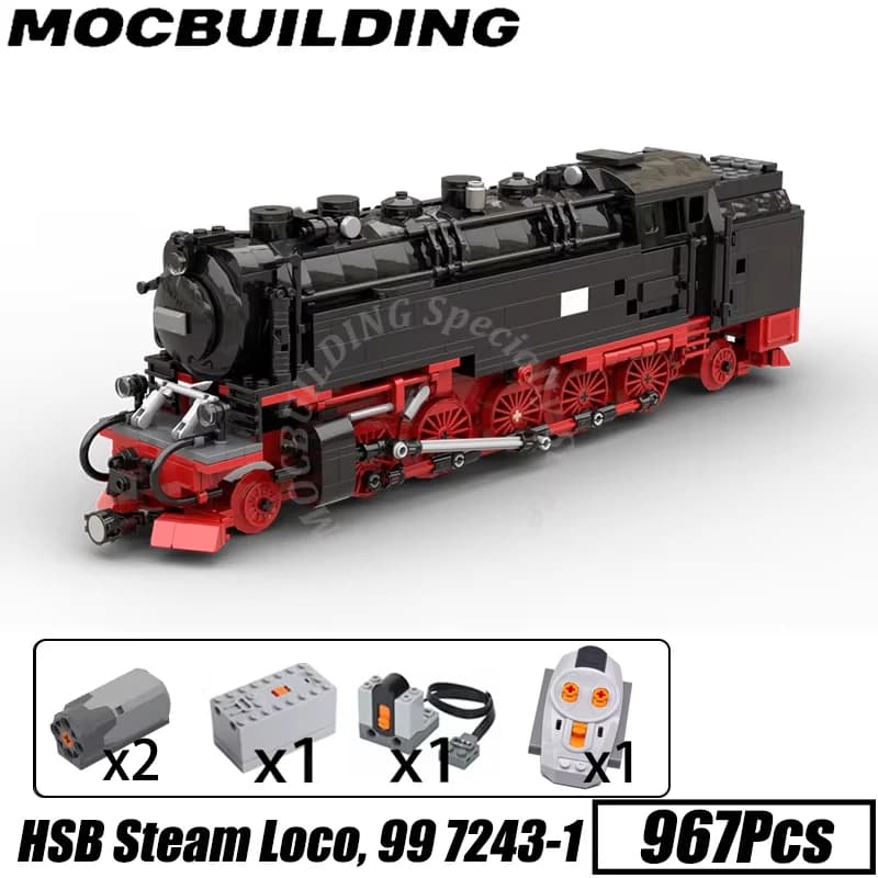 HSB-Modèle d'affichage de train lomatéritif Hurized Steam Engine, DR-Easy Reihe, E 94 MOC, décennie 
