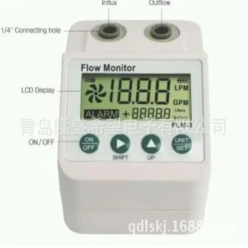 Compteur de débit d'eau à affichage numérique, moniteur de débit électronique pour purificateur avec
