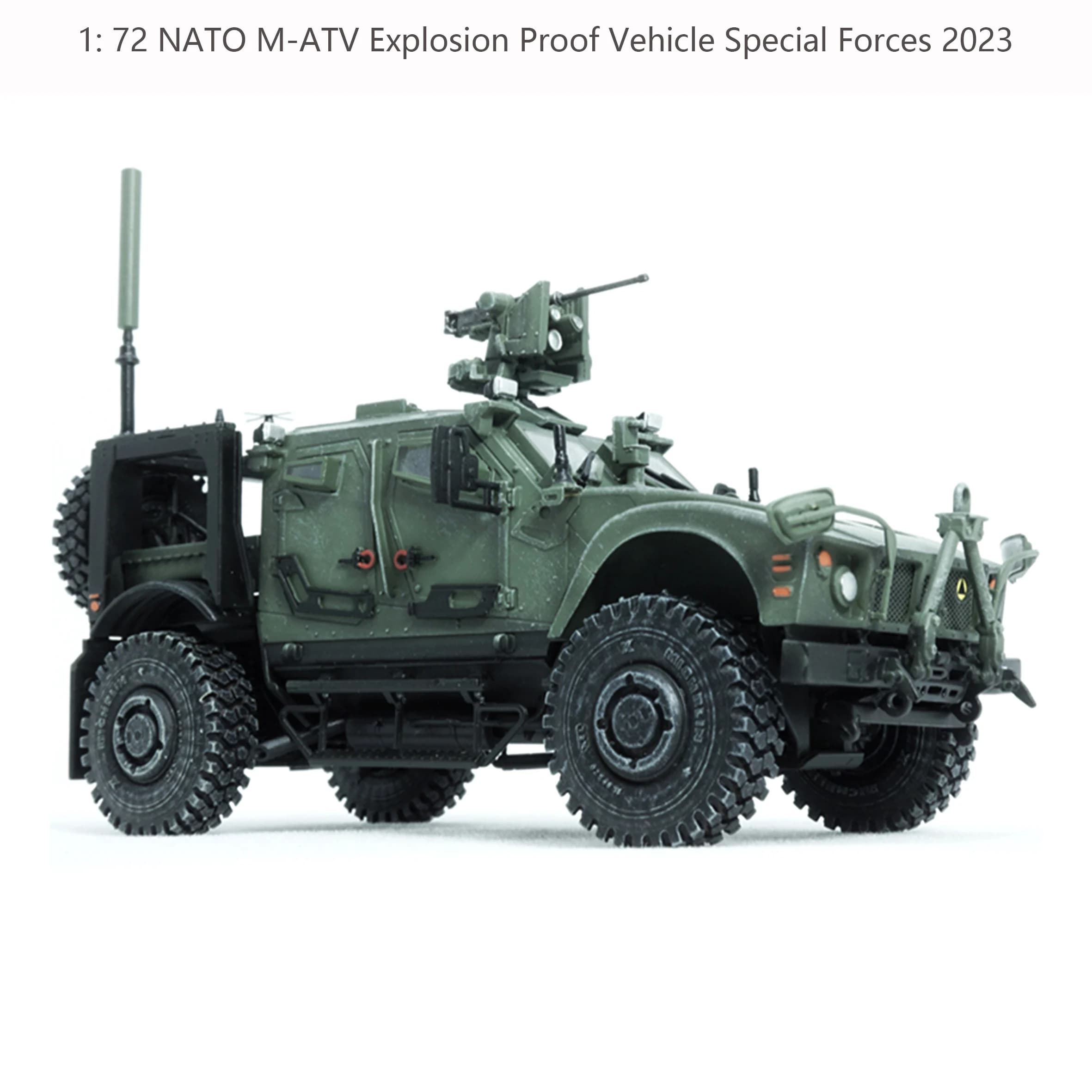 Véhicule antidéflagrant NATO M-ATV 1: 72 Forces spéciales 2023 Crow Station modèle de collection de 