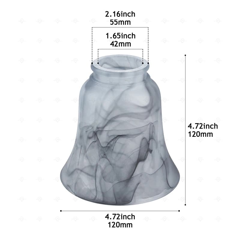 Effet nuage ventilateur abat-jour plafonnier applique murale miroir avant luminaire remplacement app