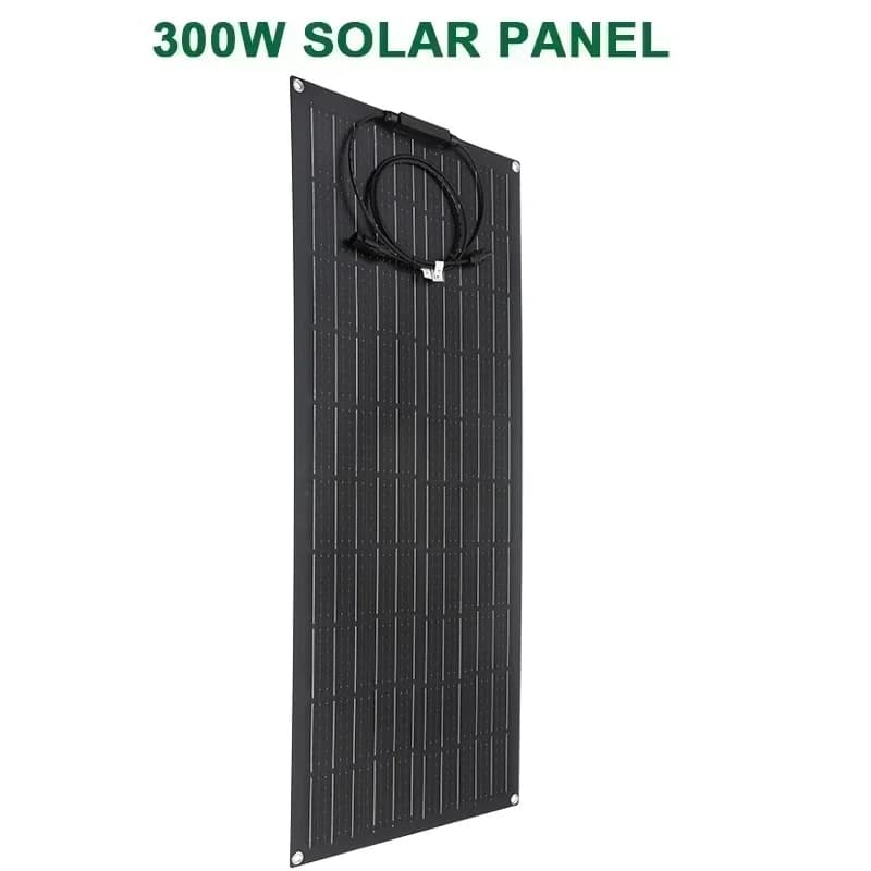 Panneau solaire Flexible 300W 600W, Kit de batterie de Charge solaire 12V 24V avec contrôleur 30A/60