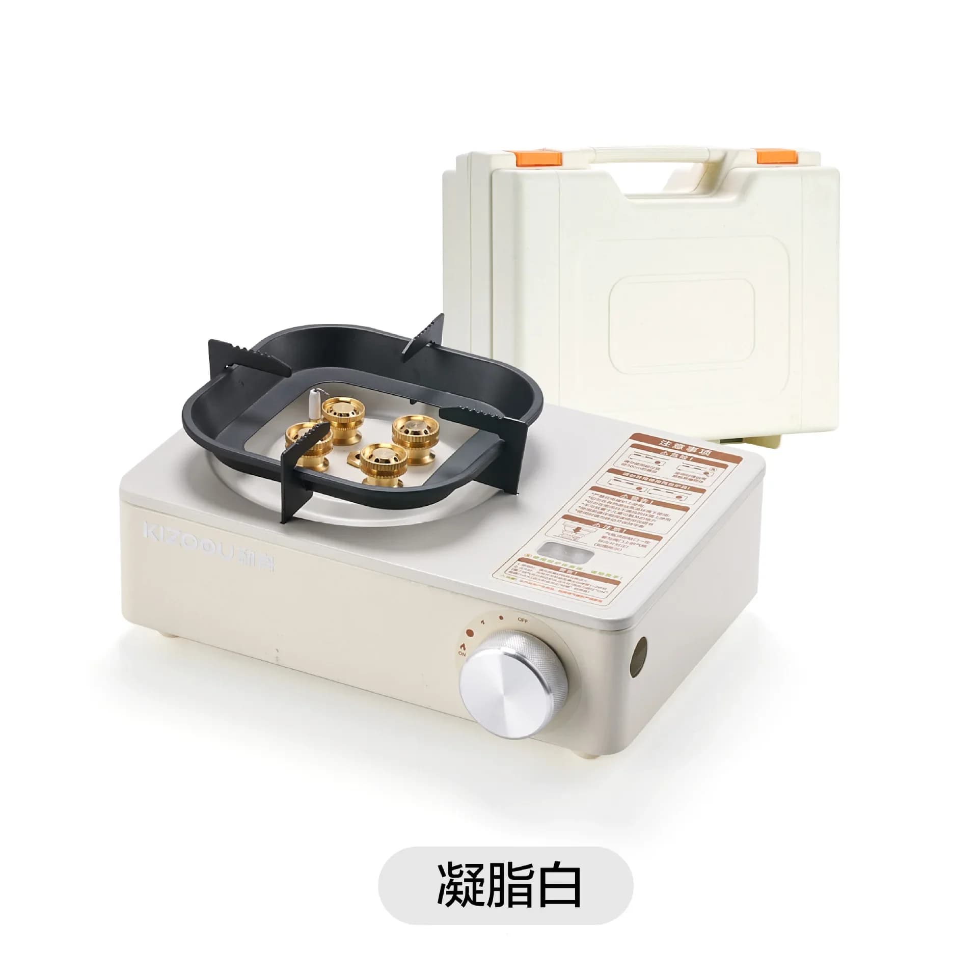 Réchaud à cassette portable d'extérieur, Réchaud à gaz à cassette pour cuisson extérieure avec brûle