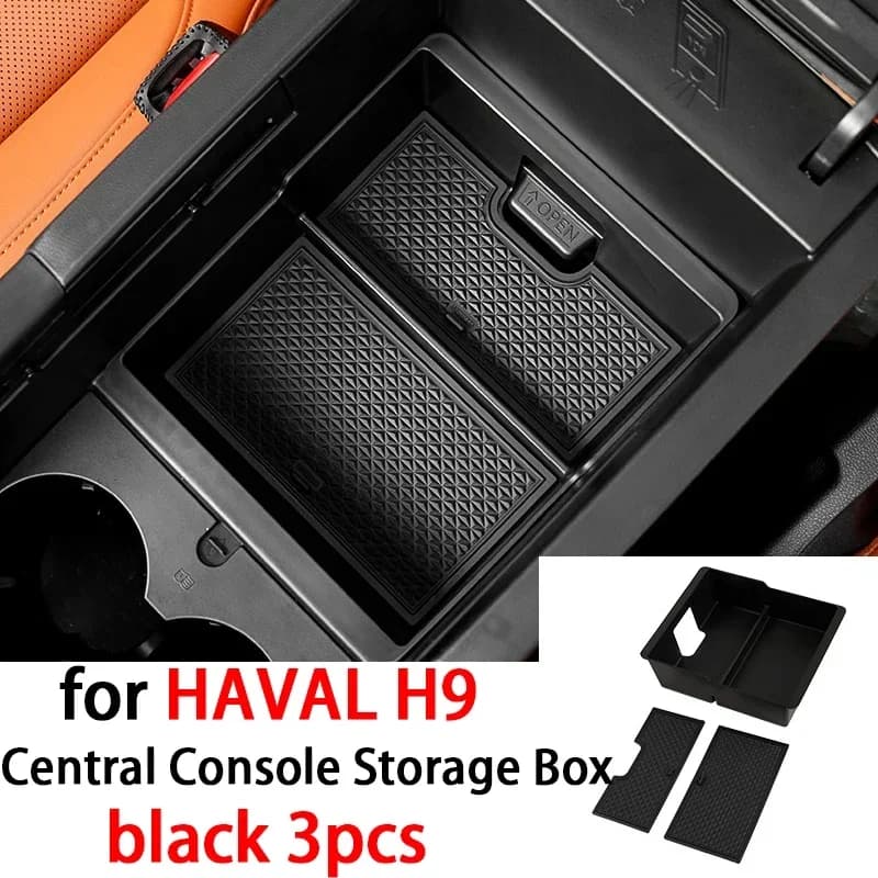 Boîte de rangement pour accoudoir central de voiture, accessoires intérieurs, HAVAL H9, 2024