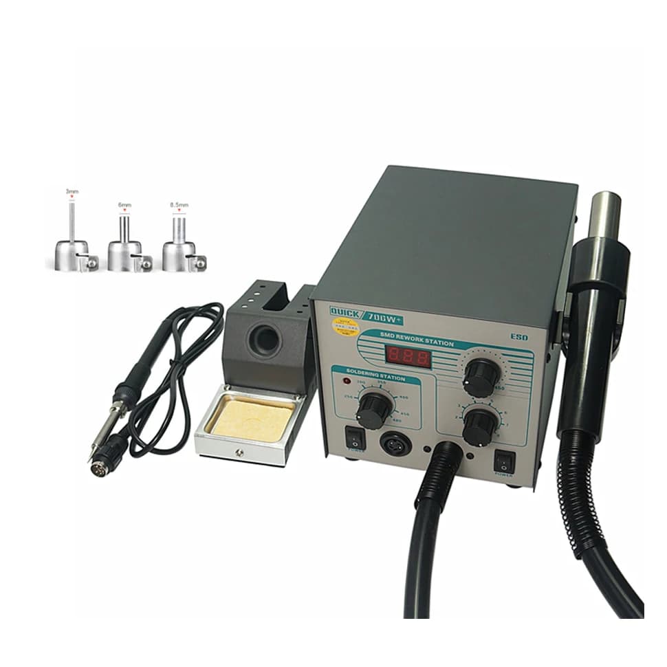 Station de soudage professionnelle intelligente avec pistolet à air chaud rapide, station de dessoud