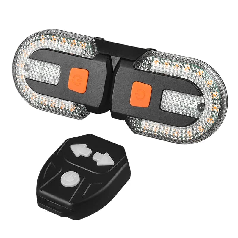 Feu arrière de vélo avec clignotants, lampe LED rechargeable, feu arrière de vélo VTT avec clignotan