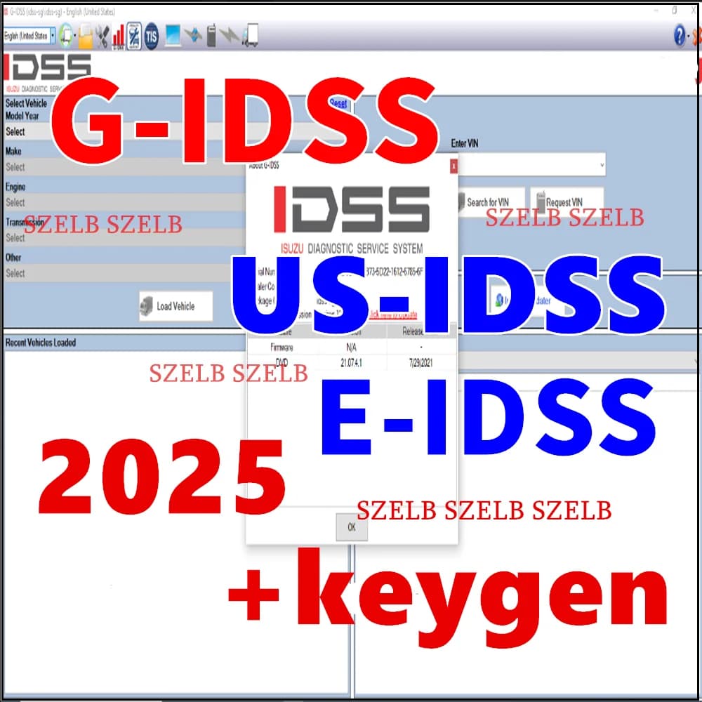 Pour logiciel de Diagnostic de camion Isuzu Global G-IDSS US-IDSS E-IDSS 10.2024 système de Service 