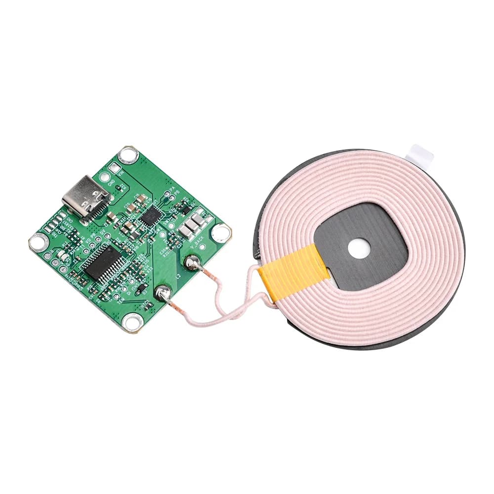 Chargeur sans fil 20W haute puissance 5V 12V, charge rapide, module émetteur type-c USB + bobine Qi 