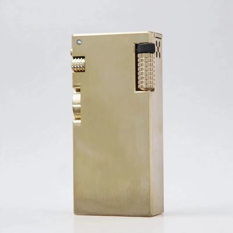 Briquet à maquette en laiton fait à la main, briquet à mazout, Vintage, Double réservoir d'huile, ca