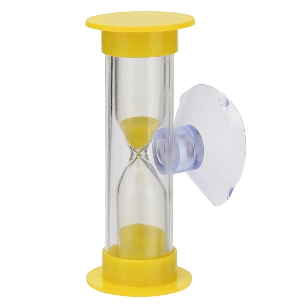Minuterie de sablier pour brossage des dents de 3 minutes, gestion du temps, ventouse, sablier, horl
