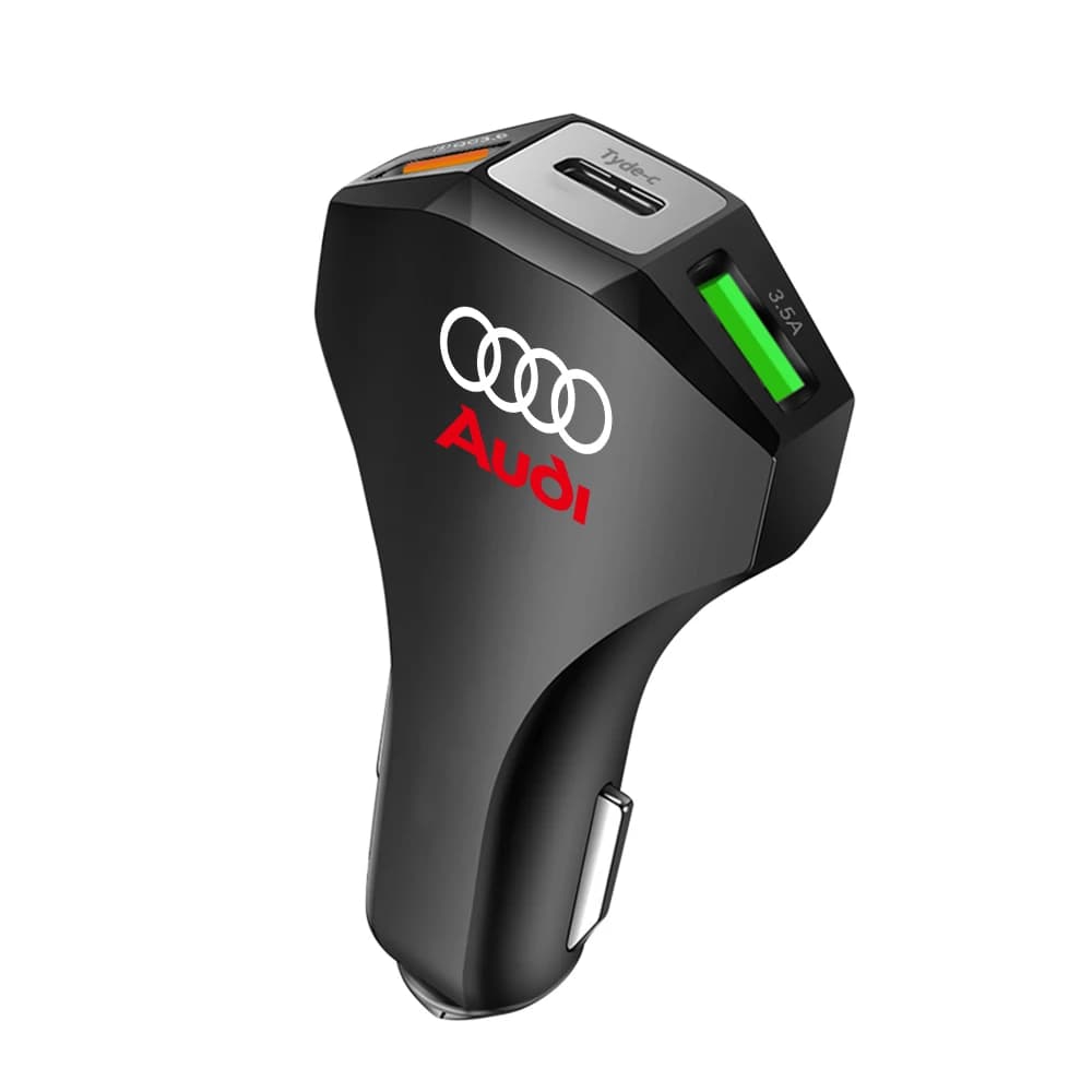 Chargeur rapide de voiture USB Type C pour téléphone, chargeur rapide pour Audi Sline A1 A3 A4 B8 8P