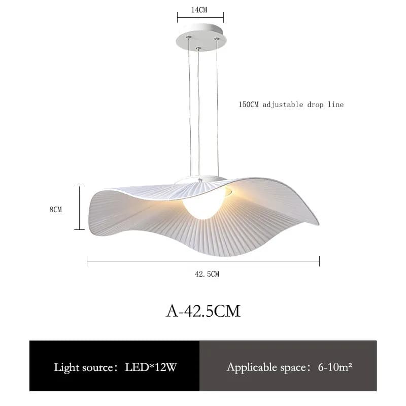 Lustres en tissu blanc LED modernes, lampe de table à manger minimaliste, chambre à coucher, salle à
