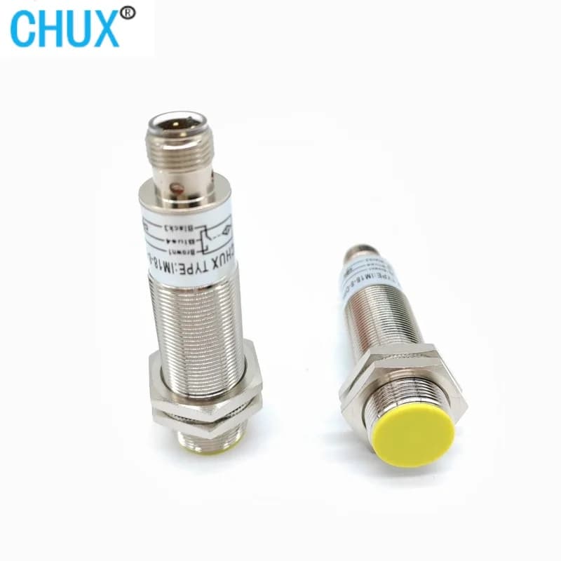 Capteur de Proximité Inductif CHUX M18, Distance 5mm, NO/NC/NO+NC, Demi-Ensembles Sans Câble avec Co