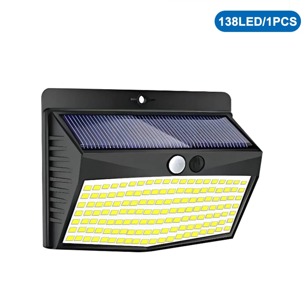 Lumière solaire extérieure 468/208/138 LED lumière solaire extérieure LED lumières de sécurité solai