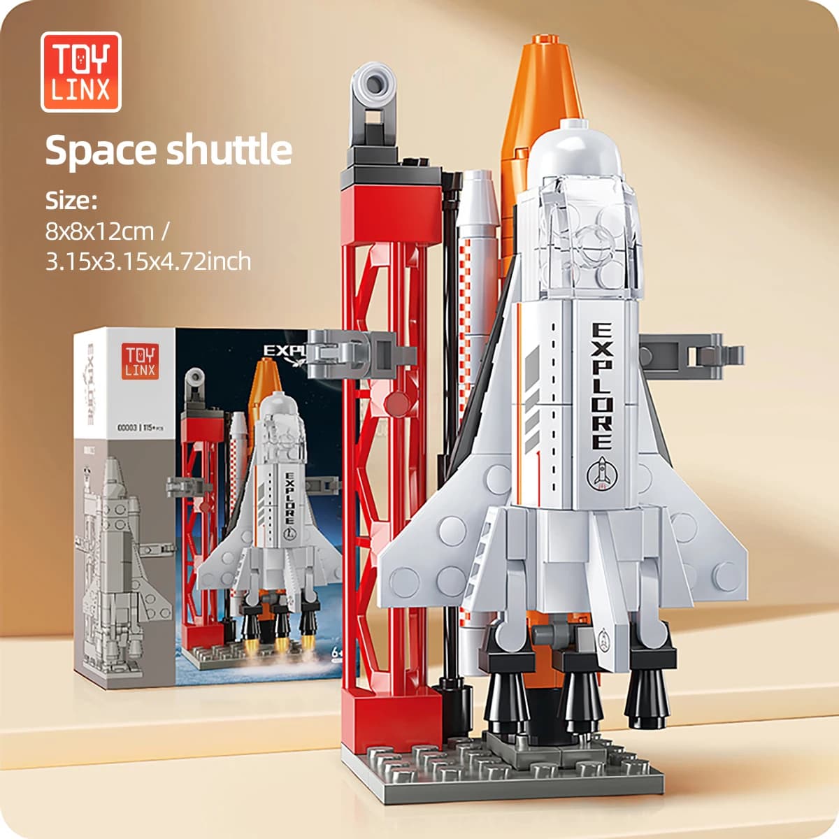 Centre de lancement de fusée de navette spatiale, Lander lunaire, blocs de construction de maquettes