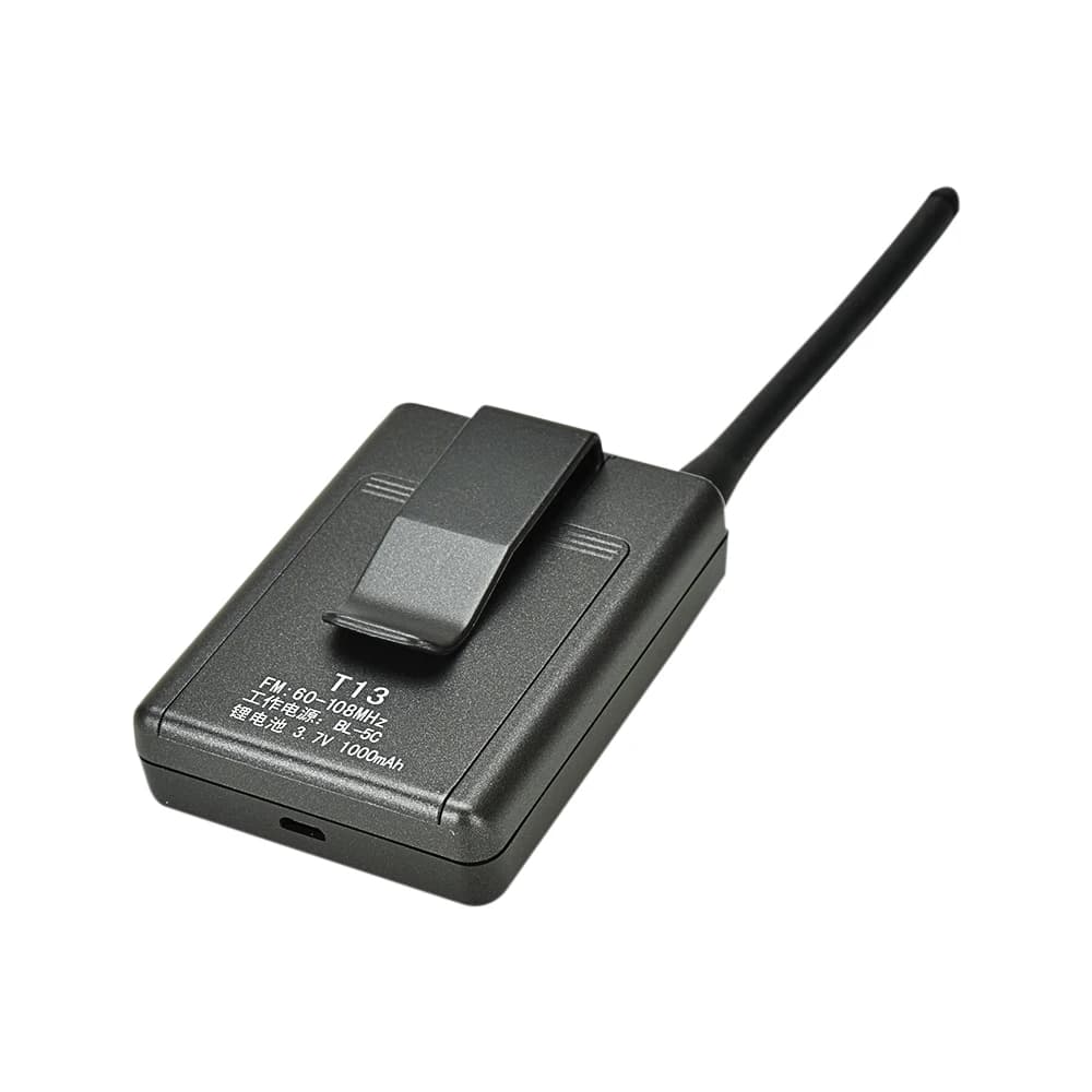 Transmetteur FM numérique stéréo Portable, Mini Station de Radio avec micro, lancement Audio, fente 