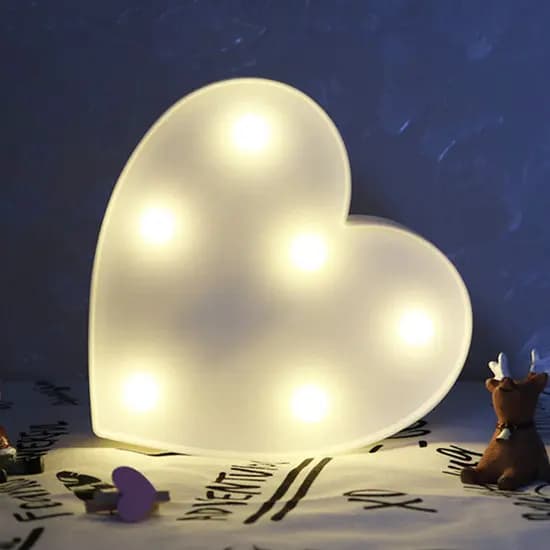 Veilleuse LED coeur d'amour, fête de mariage, ornement romantique, rouge, rose, anniversaire, Noël, 