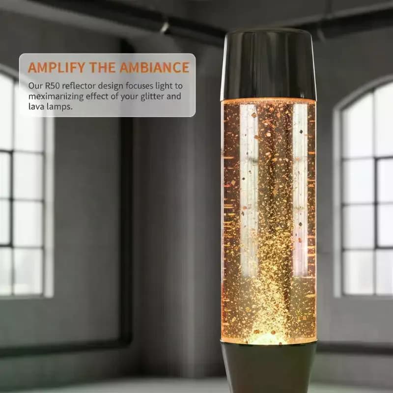 Ampoule de remplacement SES 40W pour lampes Lava/Glitter, lumière douce, couleur longue durée, pour 