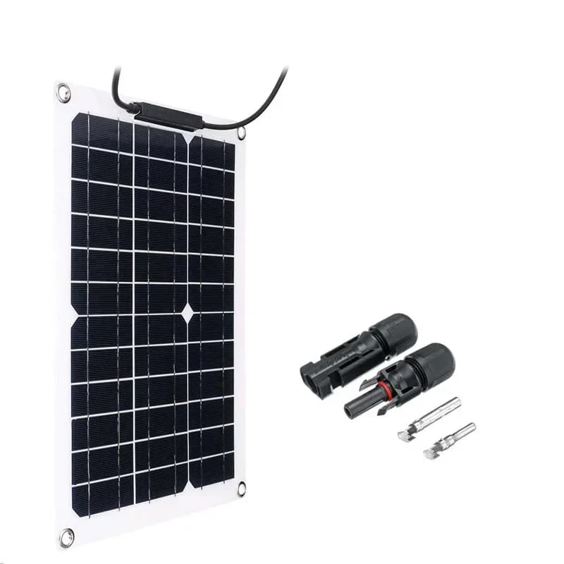 Kit de panneaux solaires flexibles haute efficacité 1000W 500W avec chargeur de batterie 12V et cont