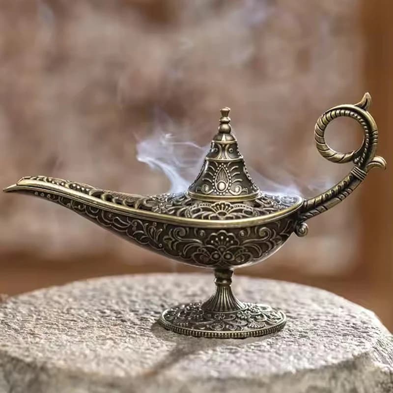 Offre spéciale lampe de Style Antique brûleur d'encens en métal parfumé et non parfumé bougeoir déco