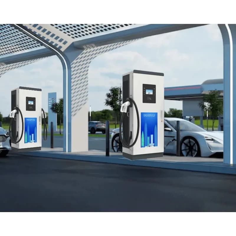 Borne de recharge rapide industrielle 60KW 80KW pour véhicules électriques, double pistolet, compati