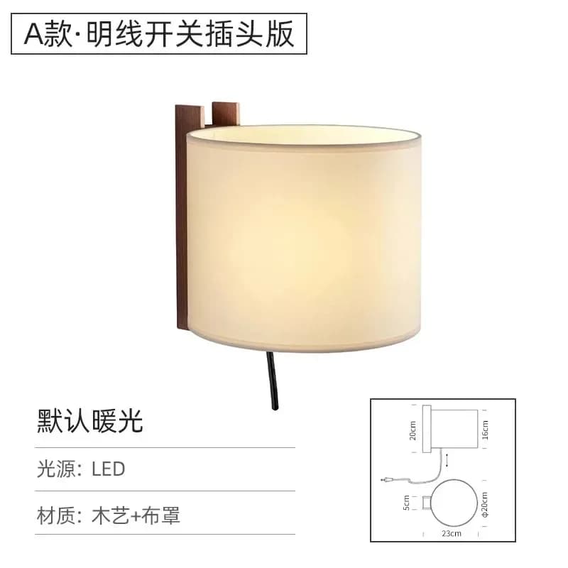 Lampe japonaise relevable en bois Wabi Sabi, lampadaire en tissu pour Villa, coin de salon, décorati