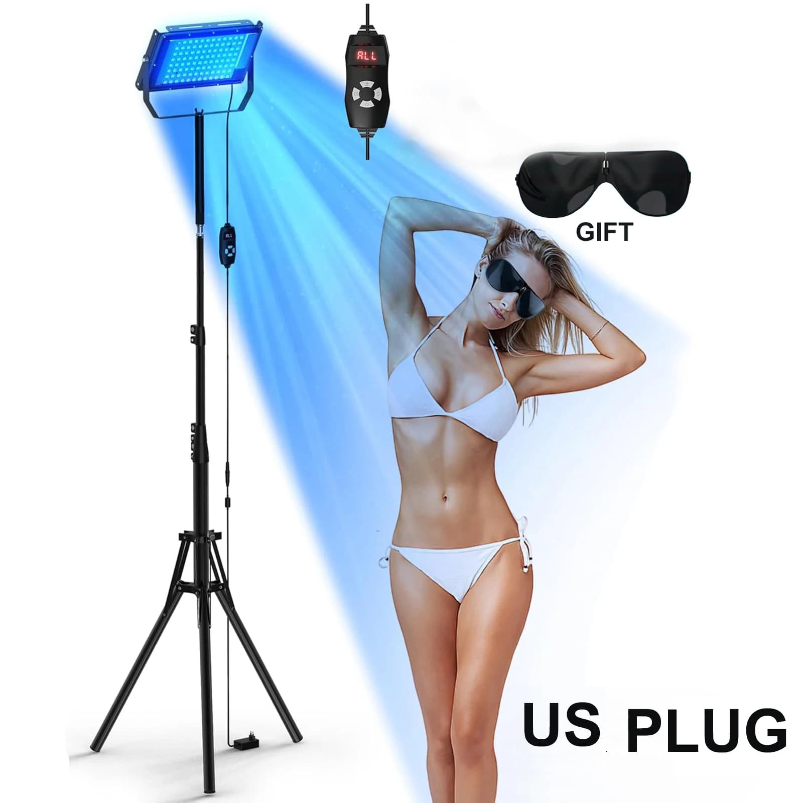 Lampe de bronzage ultraviolette 50W, lampe Solarium pour le corps de bronzage, 96 pièces, lampe à lu