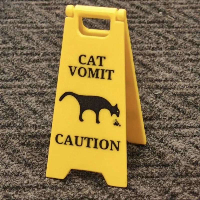 Panneau de vomir pour chat, 1 pièce, panneaux de décoration amusants pour chien et chat, panneau d'a