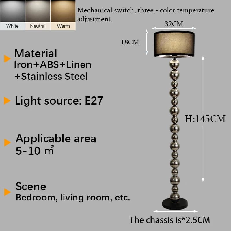 Lampadaire LED à intensité variable, lumière ambiante DIY, décor de salon et de chambre à coucher de