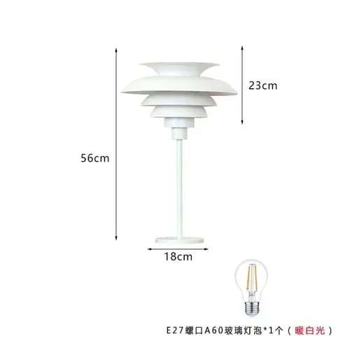 Lampadaire danois design en aluminium et fer, 5 niveaux, style classique moderne, éclairage LED pour
