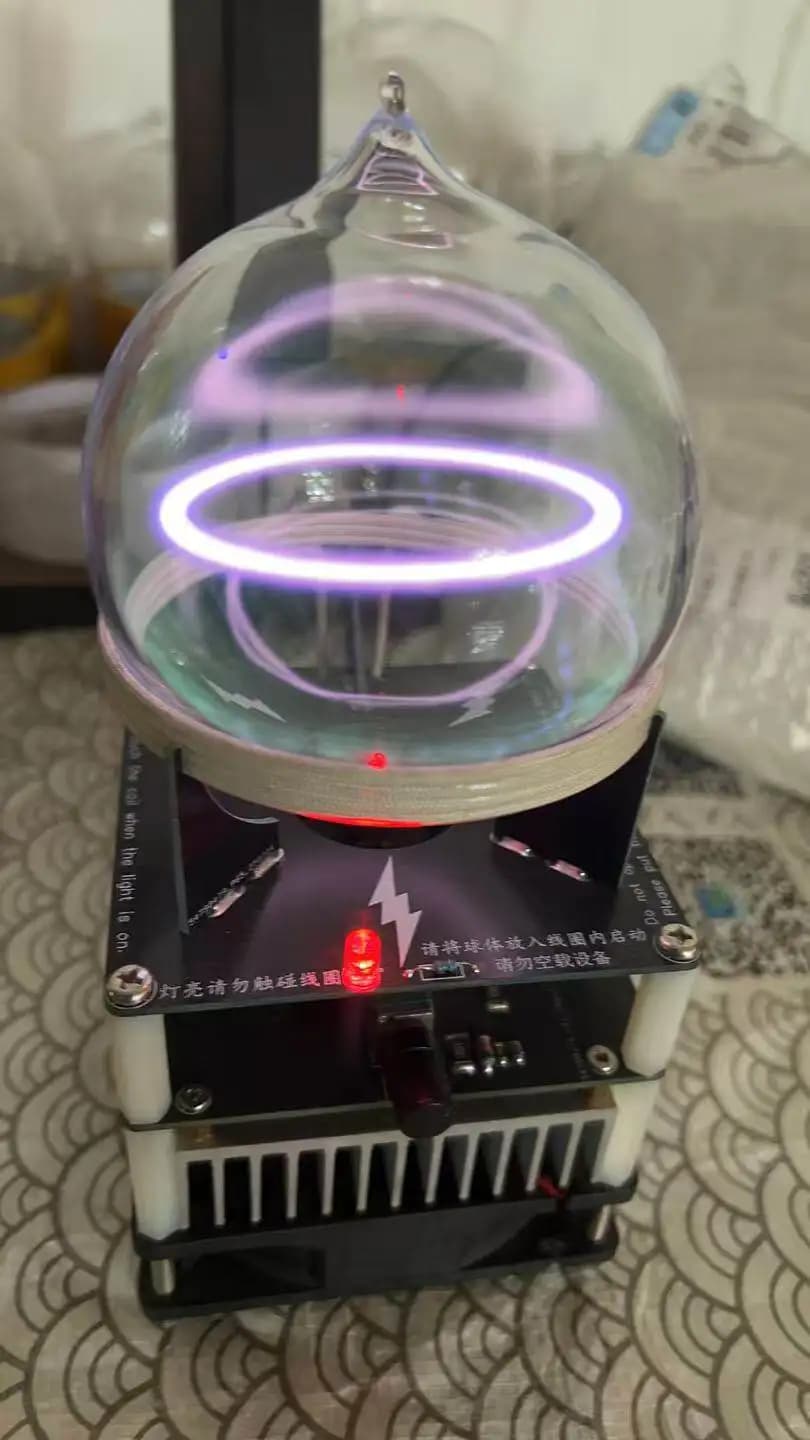 Anneau de plasma à gaz inertes, boule luminescente, boule ionique, affichage visuel d'énergie pour d