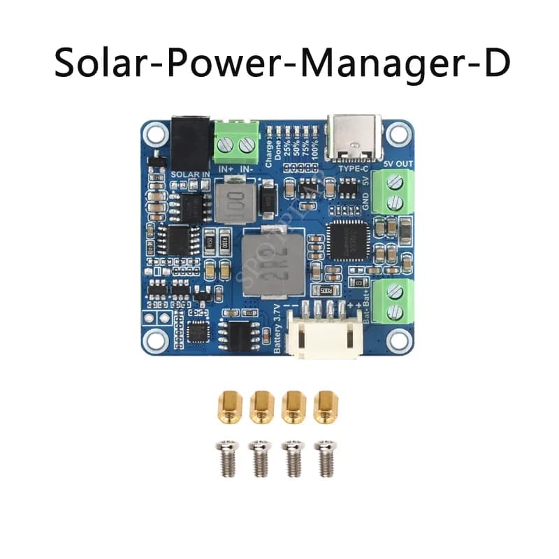 Module de gestion de l'énergie solaire Raspberry Pi D pour panneau solaire 6 ~ 24V pour Arduino/Jets