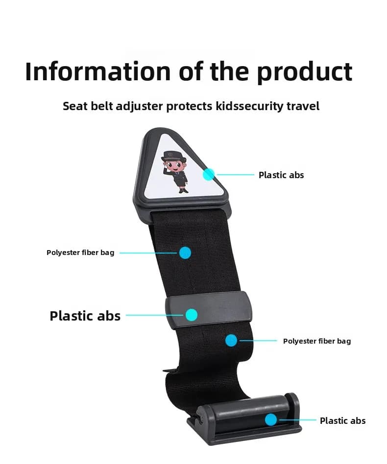 Ajusteur de ceinture de sécurité de voiture pour enfant, ancre triangulaire, limiteur de Protection 
