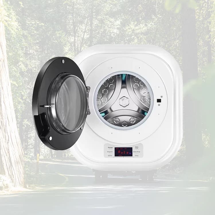 Mini lave-linge portable pour caravane, tambour en acier inoxydable et écran LED, lave-linge général