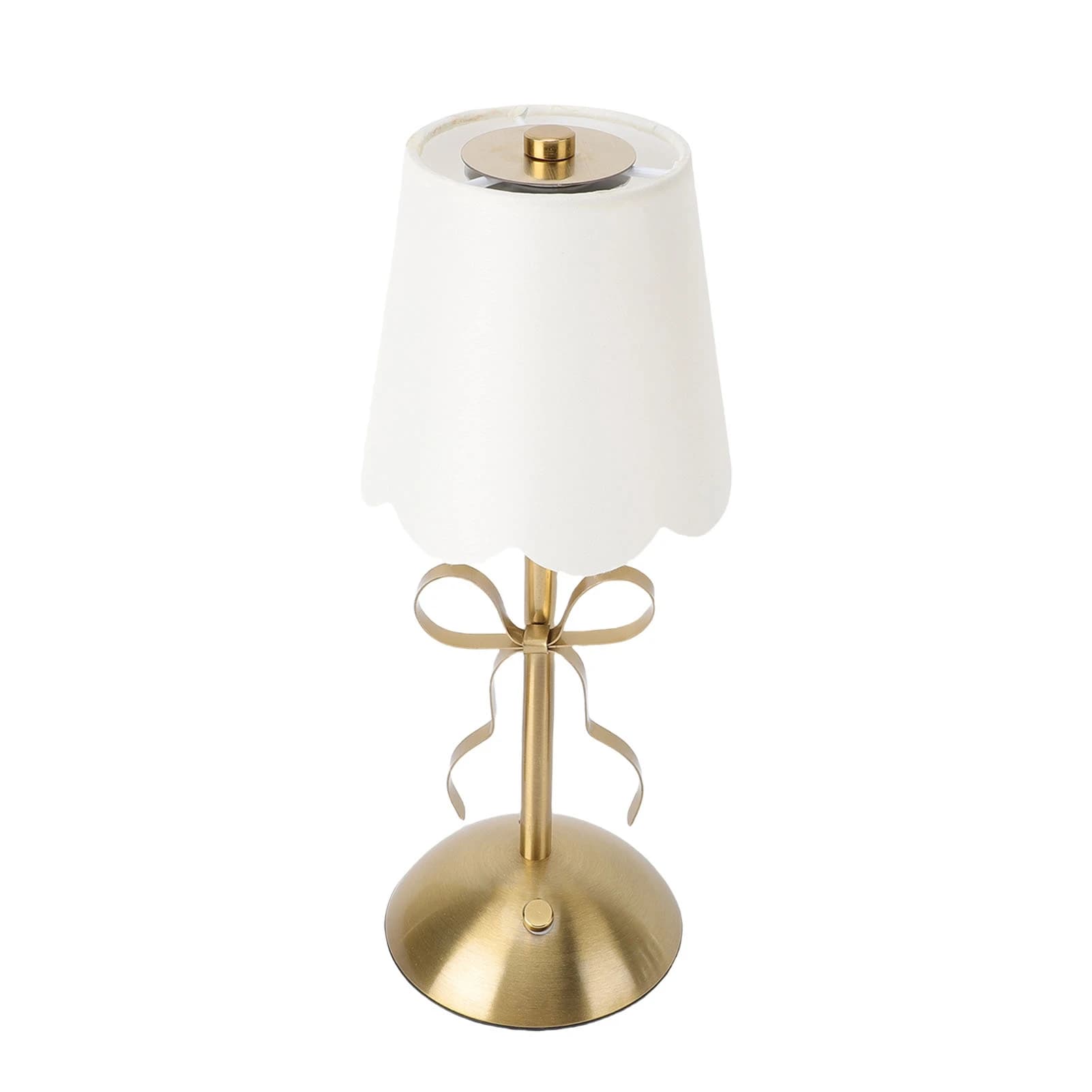 Lampe de Table sans fil avec abat-jour en tissu, 1200mah, Rechargeable, décorative, en métal, mignon