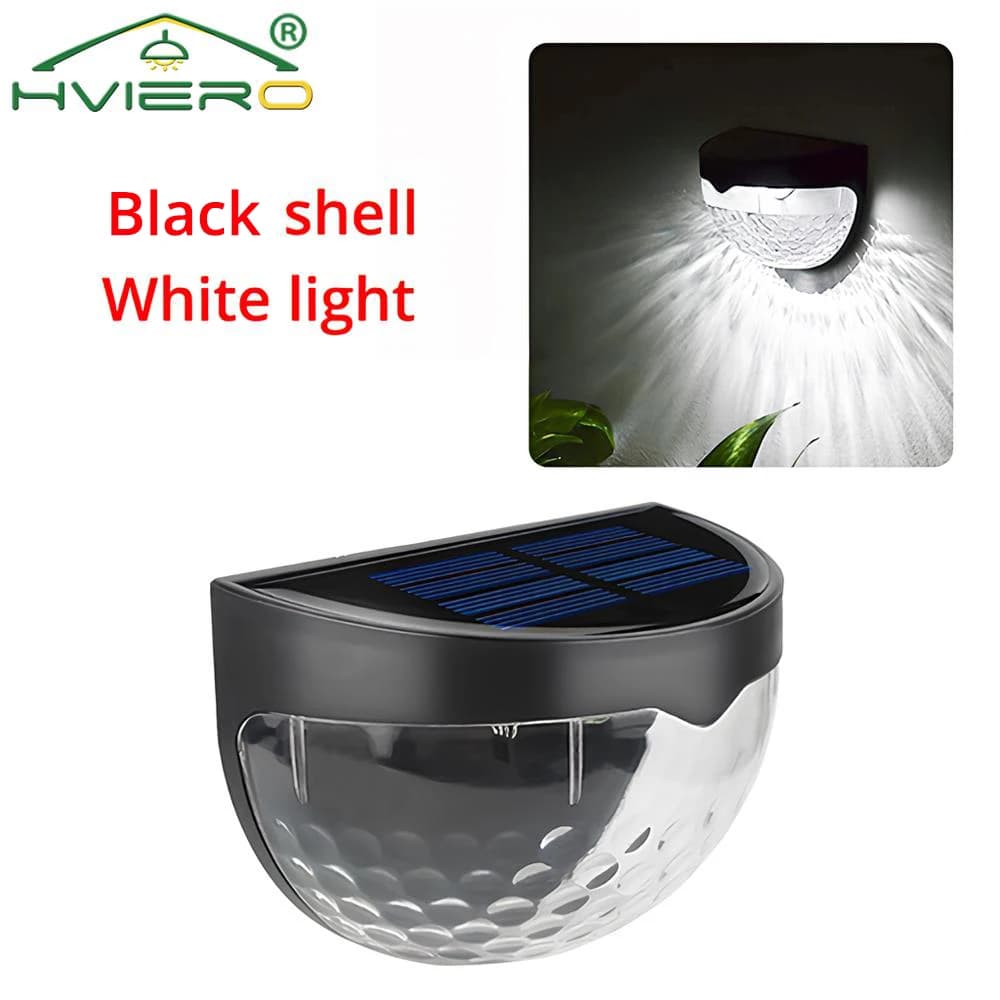 Applique Murale Solaire à 6LED avec Échelle Demi-Ronde, Imperméable Conforme à la Norme IP65, Lumina